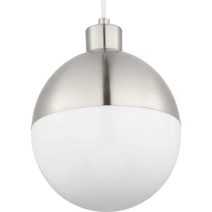 Progress Lighting P500147-30 Nickel Globe Led Single Light 8"W Led Mini Pendant - Picture 1 of 12