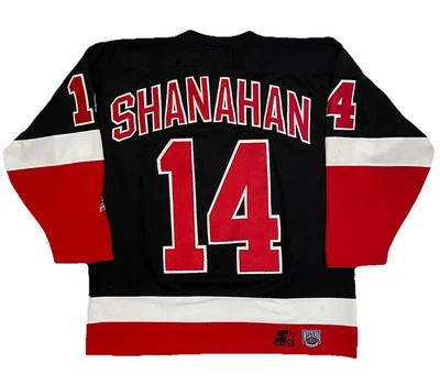 Camiseta deportiva vintage Detroit Red Wings Brendan Shanahan negra para principiantes talla grande rara  Foto 1 de 4