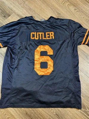 Camiseta cosida Nike Chicago Bears Jay Cutler #6 para hombre talla 52 azul NFL Foto 1 de 4