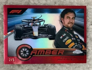 2023 Topps Chrome Sergio Perez Camber Red /5! - Bild 1 von 2