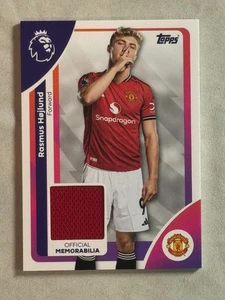 Patch 2025-26 Topps Premier League EPL Rasmus Hojlund #RE-RH Manchester United - Foto 1 di 2