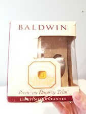 BALDWIN Premium DUMMY TRIM Classic Knob Satin Nickel Finish