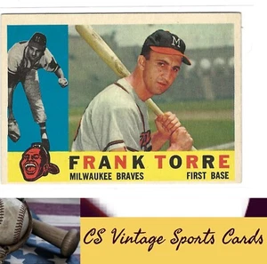 1960 Topps #478 Frank Torre - Picture 1 of 2