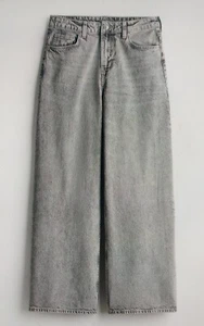 H&M BAGGY REGULAR JEANS Größe 46 Hellgrau Ungetragen ohne Etiketten - Bild 1 von 10