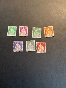 Switzerland Stamp #135a-144a never hinged - Picture 1 of 1
