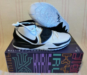 Nike Kyrie 6 TB White Black Oreo Cement Brooklyn Nets CK5869 101 Shoe Size 13 - Picture 1 of 10