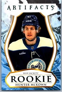 ๐ 23-24 ARTIFACTS ROOKIE TURQUOISE - HUNTER MCKOWN RC #178 BLUE JACKETS - Picture 1 of 2