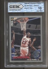 1995-96 Michael Jordan Collector's Choice Player's Club #45 Chicago Bulls GOAT