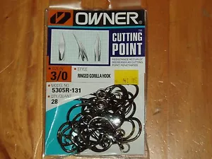 Owner Gorilla Pro-Pack Ringed Hooks Size 3/0 - Picture 1 of 1