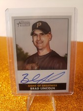 2007 Bowman Heritage Signs of Greatness Brad Lincoln AUTOGRAPH Card PIRATES AUTO