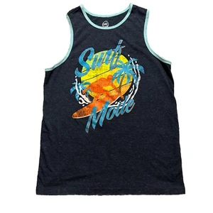 Surf Mode Tank Top Wonder Nation Kids Childrens XXL (18) Blue Summer - Picture 1 of 7