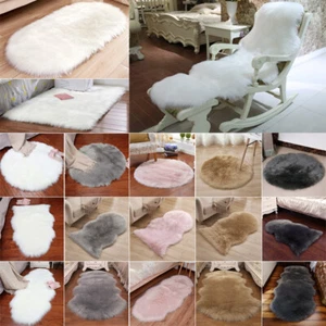 Fluffy Rugs Anti-Skid Area Rug Dining Room Carpet Floor Mat Bedroom Sitting Room - Picture 1 of 43
