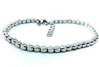 Bracciale argento 925 pepite quadrate tipo Dodo spessore 2.5mm regalo donna uomo