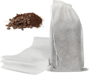 50Pcs No Mess Cold Brew Bags, 6X10 Inch Disposable Coffee Filter Bag Fine Mesh B - Picture 1 of 6
