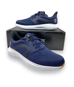 NEW FOOTJOY 'HyperFLEX TR' Mens Golf Trainers Shoes Blue Performance - 10.5 WIDE - Picture 1 of 13