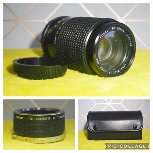 Pen F Mount 80-200mm Zoom Lens Plus 2x TC Teleconverter - Picture 1 of 9