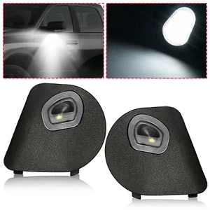 LED Side Mirror Puddle Lights For Dodge Ram 1500 2500 3500 4500 5500 2010-2019 - Picture 1 of 21
