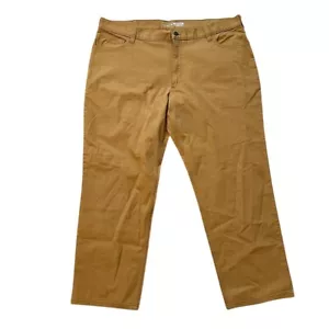 NWT Carhartt Rugged Flex Relaxed Fit Canvas Work Pants Mens 42x30 Beige - Picture 1 of 10