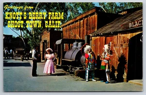 A712 Vintage Postkarte Knott's Berry Farm Geisterstadt Kalifornien Grußkarte verschickt - Bild 1 von 2