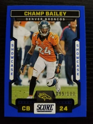 2023 Score Champ Bailey #78 Blue Showcase /100 Broncos HOF - Image 1 of 2
