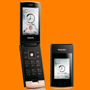 Philips Xenium W727 5MP WiFi Fingerprint Dual SIM Standby GSM 3G Flip Cell Phone - Picture 1 of 11