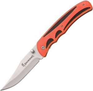 Browning Liner Folding Knife 3" Stainless Steel Blade Nylon/Rubber Insert Handle