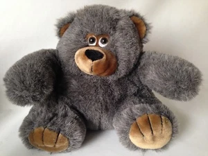 Fiesta America Wego Teddybär grau rauchfarben 10 Zoll Stofftier Spielzeug #1123G  - Bild 1 von 10