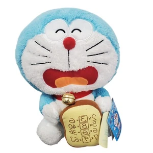 New Authentic Doraemon With Bread Soft Big 12" Plush Toy Japan NWT - Picture 1 of 5