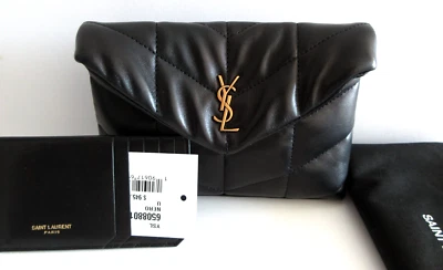 NUEVO Bolso Saint Laurent Lou Puffer YSL en Cuero Acolchado con Tarjetero Foto 1 de 4