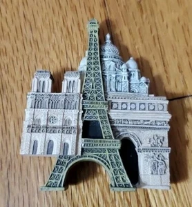 Torre Eiffel París Francia recuerdo turístico 3D resina refrigerador refrigerador imán - Imagen 1 de 4
