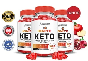 Ignite Keto ACV Gummies 1000MG Apple Cider Vinegar 180 Gummys - Picture 1 of 5