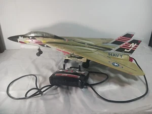 F14 New Bright Grumman F14 Tomcat Corded Remote Control Fighter Jet Vintage 90's - Picture 1 of 14