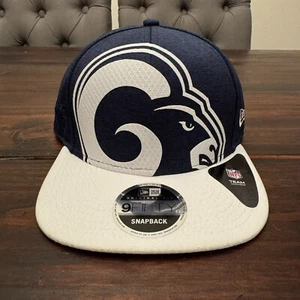Promo SAMPLE New Era Los Angeles Rams 9FIFTY Snapback White Blue - Picture 1 of 6