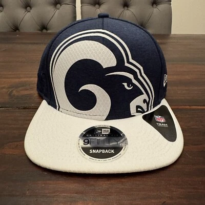 Promo SAMPLE New Era Los Angeles Rams 9FIFTY Snapback White Blue - Image 1 of 4