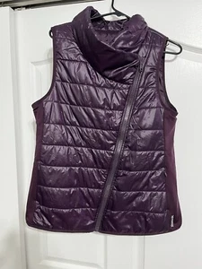 Reebok Women's Size Large Purple Puffer Vest Coat Jacket Pockets - Picture 1 of 7