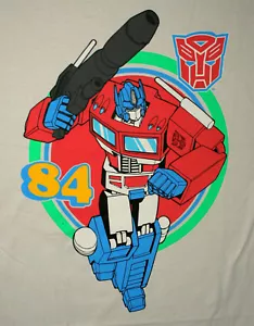 Vtg Transformers Optimus Prime 84 Autobots Khaki T-Shirt New Sz LG NOS 2012 - Picture 1 of 3