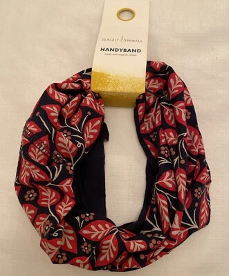 SEASALT Bio Baumwolle Handyband Neu Graviert Laub Karmin