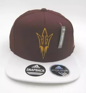 New Adidas Arizona Sun Devils Climalite Snapback Adjustable Trucker Hat - Picture 1 of 7