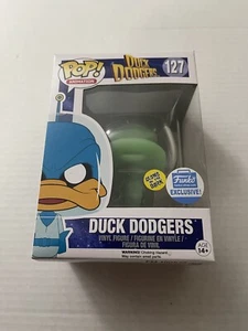 Funko Pop Looney Tunes Duck Dodgers Glow Green 127 2016 Vaulted Exclusive - Picture 1 of 6