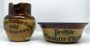 ROYAL DOULTON Miniature Jug & Basin Advertising Set for Ye Old Cheshire Cheese - Bild 1 von 12