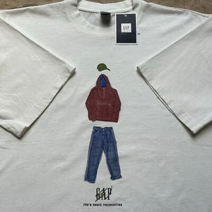 New GAP Re-Issue Sean Wotherspoon SW White Graphic T-Shirt Oversized Men’s Large - Picture 1 of 15