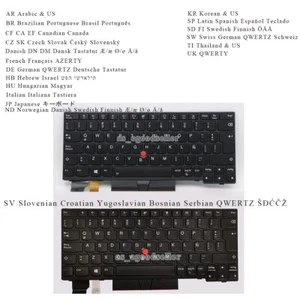 New for Lenovo Thinkpad X280 A285 X395 X390 X13 Gen 1 L13 gen 2 Keyboard BACKLIT - Afbeelding 1 van 31