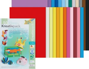 Carta da disegno argillosa scatola fotografica set da 25 fogli cartone fai da te carta fai da te set creativo - Foto 1 di 2