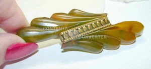 Apple Juice Bakelite Pin guaranteed 1940's - Picture 1 of 7