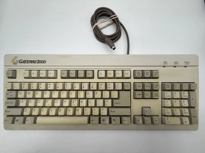 VTG Gateway 2000 PS/2 Wired Beige Keyboard Model 219600X-XX-XXX Tested Working - Image 1 of 4