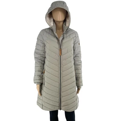 CAMEL ACTIVE Damen Grauer Kapuzenparka Jacke Mantel Größe EU 38 UK 10 US 8 - Bild 1 von 4