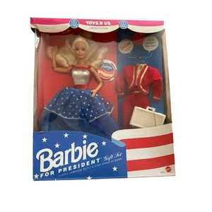 Vintage 1991 Barbie For President Doll Toys R Us Limited Edition *Damaged box* - Bild 1 von 9