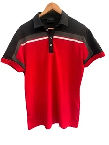 Calvin Green Macoy V8 Golf Polo Red Mix Shirt Size M - Bild 1 von 9