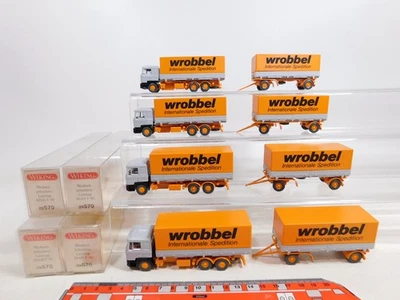 4X Wiking H0 1:87 29 570 Modello Camion MAN F 90 Wrobbel Mint Box #CY796-0,5 - Immagine 1 di 4