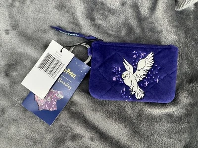 NWT Vera Bradley Harry Potter Forbidden Forest Hedwig Purple Velvet Zip ID Case - Image 1 of 3